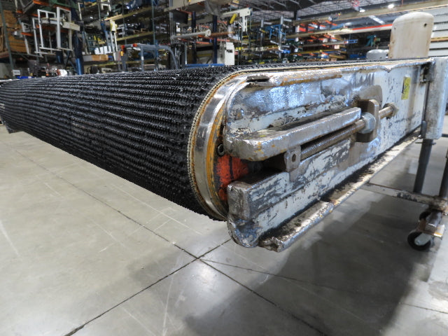 36"W x 20'L Portable Incline/Flat Conveyor 2-Way Grip Belt 460V Variable Speed