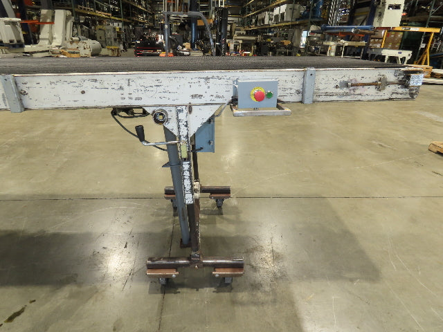 36"W x 20'L Portable Incline/Flat Conveyor 2-Way Grip Belt 460V Variable Speed