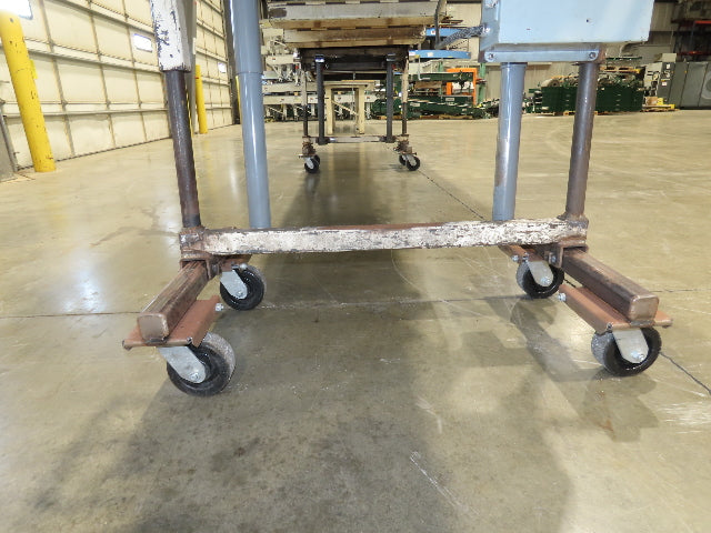 36"W x 20'L Portable Incline/Flat Conveyor 2-Way Grip Belt 460V Variable Speed