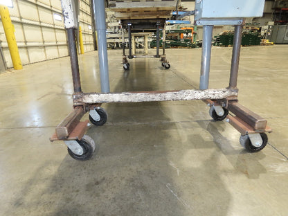 36"W x 20'L Portable Incline/Flat Conveyor 2-Way Grip Belt 460V Variable Speed