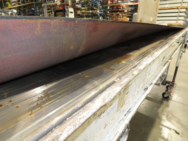 36"W x 20'L Portable Incline/Flat Conveyor 2-Way Grip Belt 460V Variable Speed