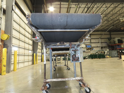 36"W x 20'L Portable Incline/Flat Conveyor 2-Way Grip Belt 460V Variable Speed