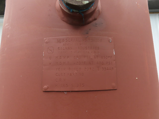 Silvan Air Tank 120 Gallon Vertical Pneumatic Compressor Receiver 400PSI 2012