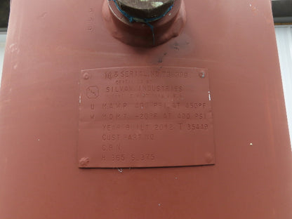 Silvan Air Tank 120 Gallon Vertical Pneumatic Compressor Receiver 400PSI 2012
