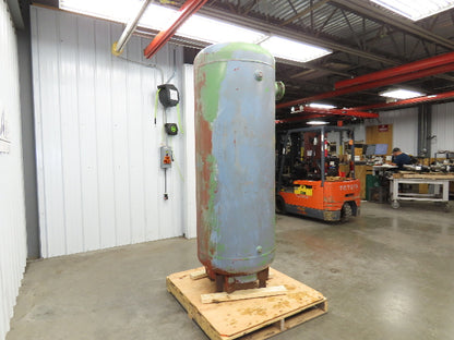 John Wood Vertical Compressed Air Receiver Tank 240 Gallon 125 PSI 30"x 92"