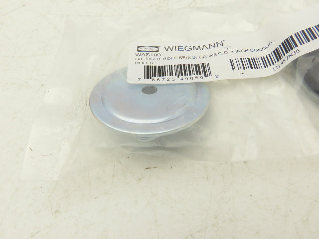 Wiegmann WAS100 Hole Seal Oil Tight 1" Conduent W/Gasket Carbon Steel Lot of 5