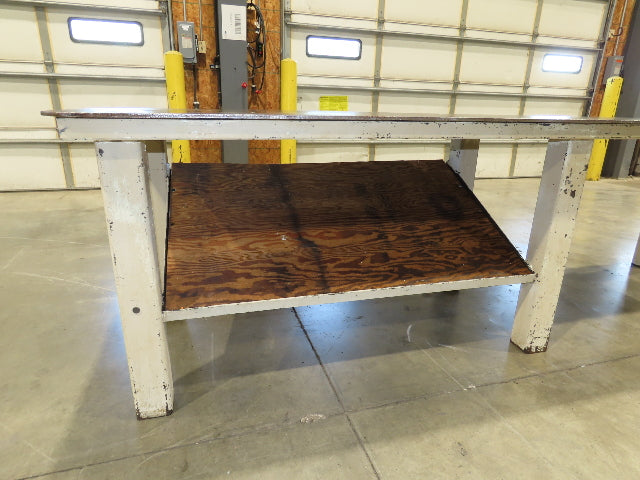 3/8" Top Steel Fabrication Welding Layout Table Work Bench 34"D 34"H 10'L