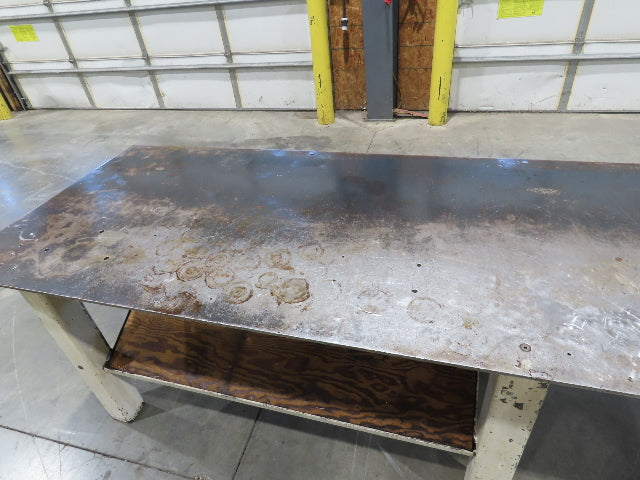 3/8" Top Steel Fabrication Welding Layout Table Work Bench 34"D 34"H 10'L