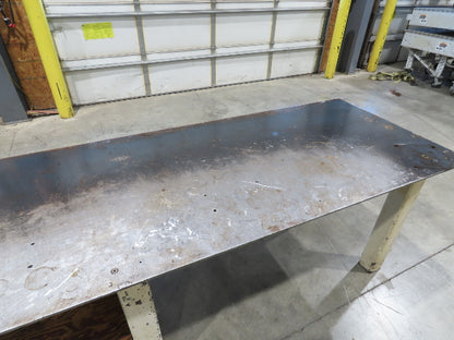 3/8" Top Steel Fabrication Welding Layout Table Work Bench 34"D 34"H 10'L