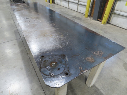 3/8" Top Steel Fabrication Welding Layout Table Work Bench 34"D 34"H 10'L