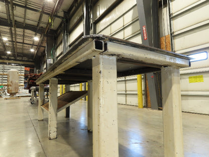 3/8" Top Steel Fabrication Welding Layout Table Work Bench 34"D 34"H 10'L