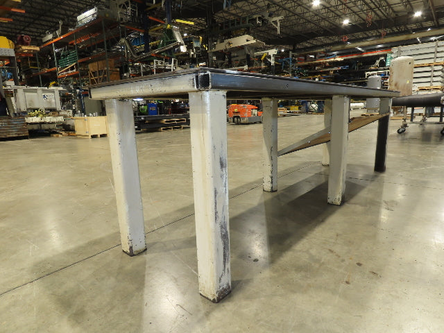 3/8" Top Steel Fabrication Welding Layout Table Work Bench 34"D 34"H 10'L