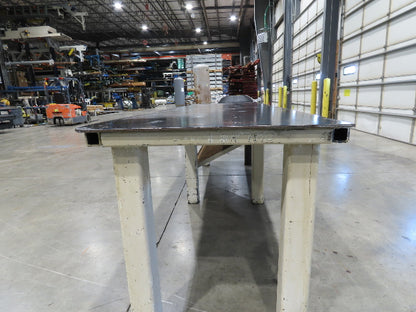 3/8" Top Steel Fabrication Welding Layout Table Work Bench 34"D 34"H 10'L