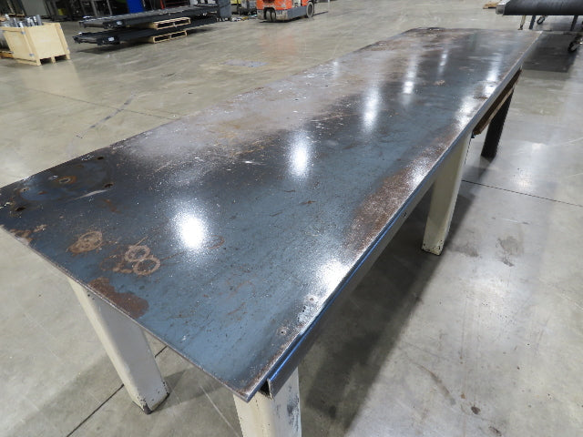 3/8" Top Steel Fabrication Welding Layout Table Work Bench 34"D 34"H 10'L