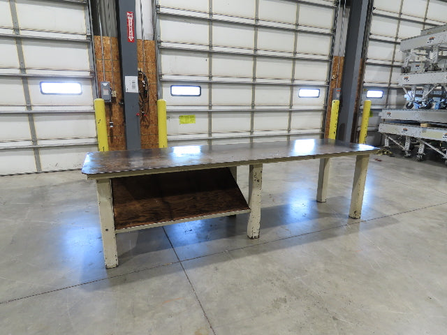 3/8" Top Steel Fabrication Welding Layout Table Work Bench 34"D 34"H 10'L