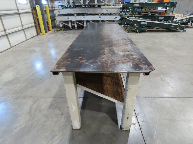 3/8" Top Steel Fabrication Welding Layout Table Work Bench 34"D 34"H 10'L