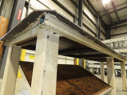 3/8" Top Steel Fabrication Welding Layout Table Work Bench 34"D 34"H 10'L