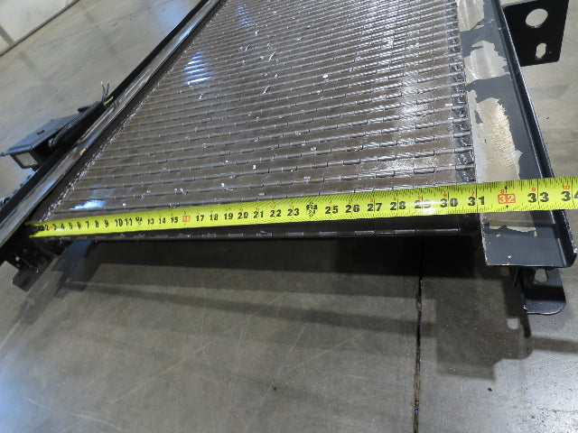 Tsubaki MT10 36"x 12' CNC Steel Scrap Chip Conveyor Low Profile 220V 3PH 3FPM