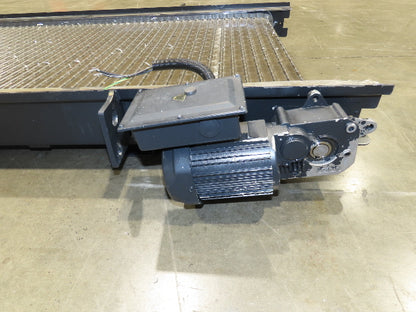 Tsubaki MT10 36"x 12' CNC Steel Scrap Chip Conveyor Low Profile 220V 3PH 3FPM