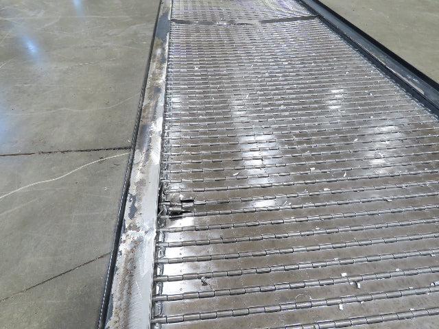 Tsubaki MT10 36"x 12' CNC Steel Scrap Chip Conveyor Low Profile 220V 3PH 3FPM