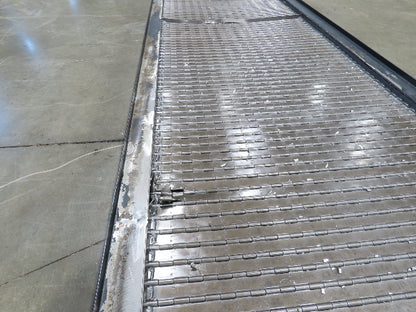 Tsubaki MT10 36"x 12' CNC Steel Scrap Chip Conveyor Low Profile 220V 3PH 3FPM