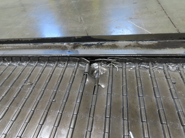 Tsubaki MT10 36"x 12' CNC Steel Scrap Chip Conveyor Low Profile 220V 3PH 3FPM