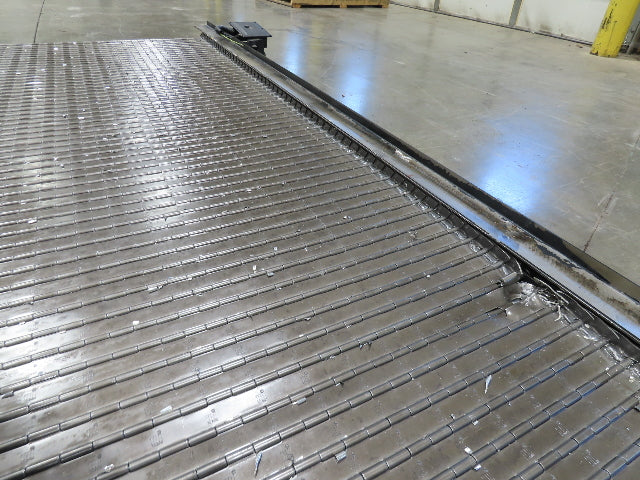 Tsubaki MT10 36"x 12' CNC Steel Scrap Chip Conveyor Low Profile 220V 3PH 3FPM
