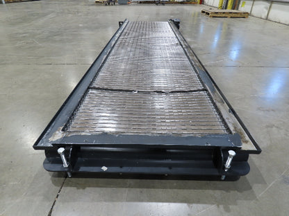 Tsubaki MT10 36"x 12' CNC Steel Scrap Chip Conveyor Low Profile 220V 3PH 3FPM