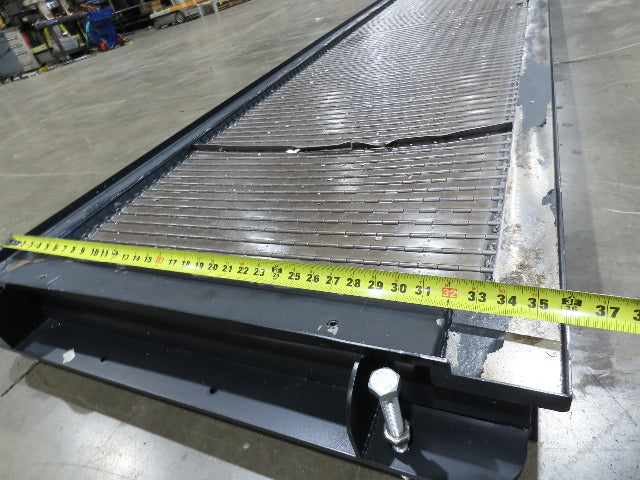 Tsubaki MT10 36"x 12' CNC Steel Scrap Chip Conveyor Low Profile 220V 3PH 3FPM