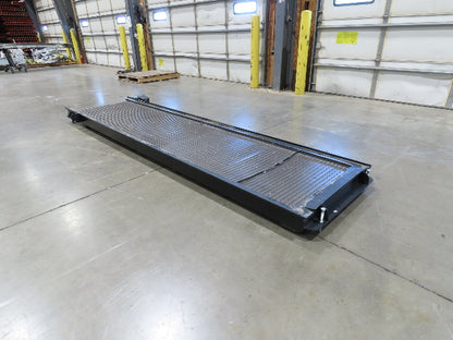 Tsubaki MT10 36"x 12' CNC Steel Scrap Chip Conveyor Low Profile 220V 3PH 3FPM