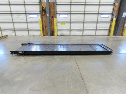Tsubaki MT10 36"x 12' CNC Steel Scrap Chip Conveyor Low Profile 220V 3PH 3FPM