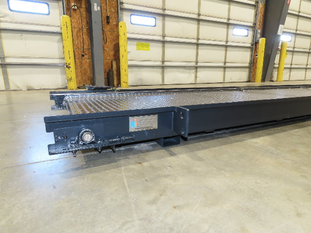 Tsubaki MT10 36"x 12' CNC Steel Scrap Chip Conveyor Low Profile 220V 3PH 3FPM