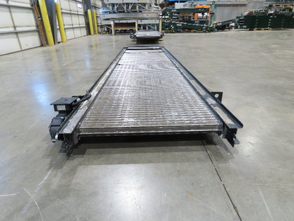 Tsubaki MT10 36"x 12' CNC Steel Scrap Chip Conveyor Low Profile 220V 3PH 3FPM