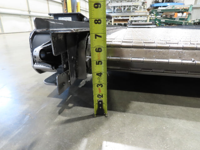 Tsubaki MT10 36"x 12' CNC Steel Scrap Chip Conveyor Low Profile 220V 3PH 3FPM