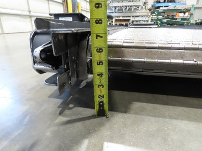 Tsubaki MT10 36"x 12' CNC Steel Scrap Chip Conveyor Low Profile 220V 3PH 3FPM