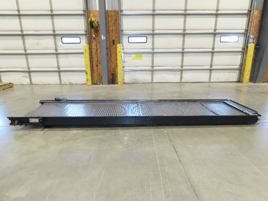 Tsubaki MT10 36"x 12' CNC Steel Scrap Chip Conveyor Low Profile 220V 3PH 3FPM