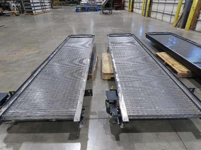 Tsubaki MT10 36"x 12' CNC Steel Scrap Chip Conveyor Low Profile 220V 3PH 3FPM
