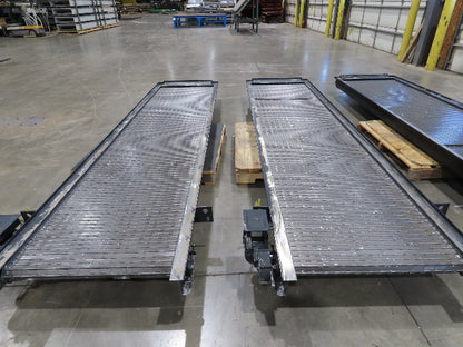 Tsubaki MT10 36"x 12' CNC Steel Scrap Chip Conveyor Low Profile 220V 3PH 3FPM