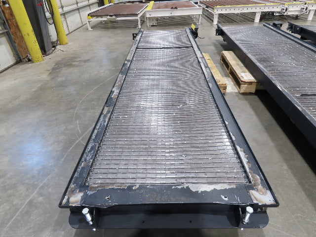 Tsubaki MT10 36"x 12' CNC Steel Scrap Chip Conveyor Low Profile 220V 3PH 3FPM