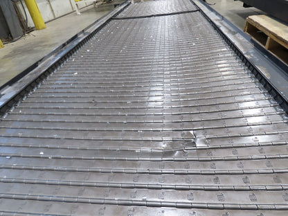 Tsubaki MT10 36"x 12' CNC Steel Scrap Chip Conveyor Low Profile 220V 3PH 3FPM