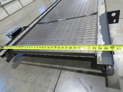 Tsubaki MT10 36"x 12' CNC Steel Scrap Chip Conveyor Low Profile 220V 3PH 3FPM