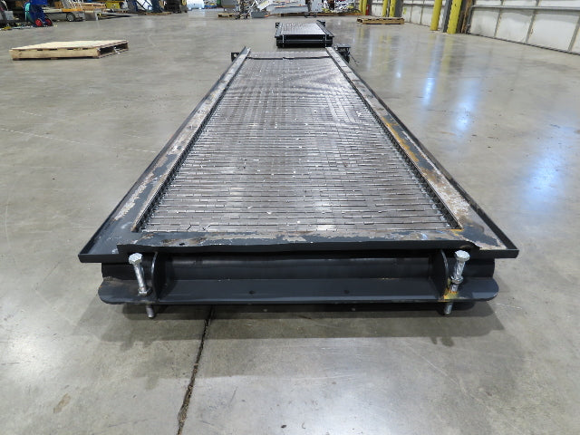 Tsubaki MT10 36"x 12' CNC Steel Scrap Chip Conveyor Low Profile 220V 3PH 3FPM