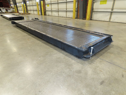 Tsubaki MT10 36"x 12' CNC Steel Scrap Chip Conveyor Low Profile 220V 3PH 3FPM