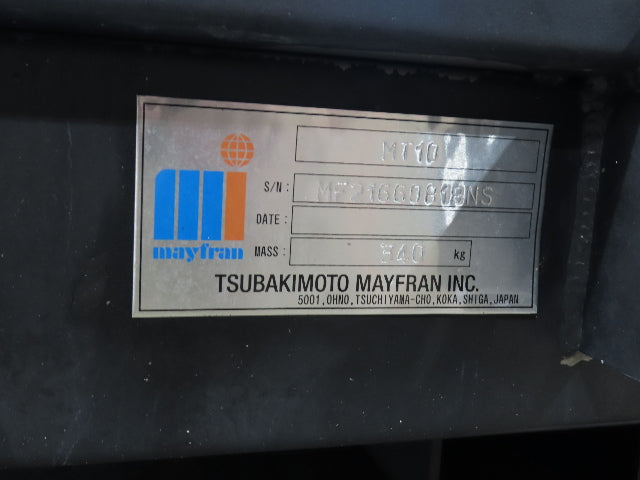 Tsubaki MT10 36"x 12' CNC Steel Scrap Chip Conveyor Low Profile 220V 3PH 3FPM