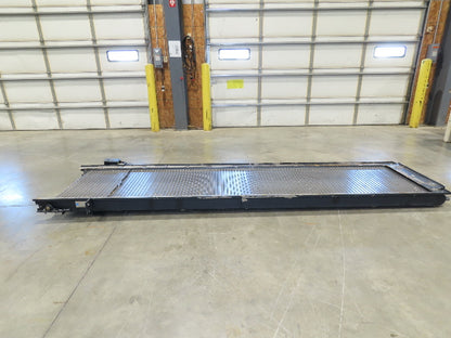 Tsubaki MT10 36"x 12' CNC Steel Scrap Chip Conveyor Low Profile 220V 3PH 3FPM