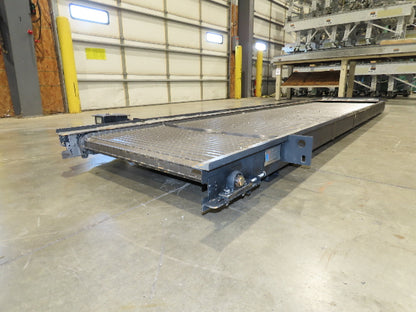 Tsubaki MT10 36"x 12' CNC Steel Scrap Chip Conveyor Low Profile 220V 3PH 3FPM