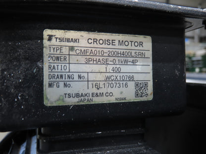 Tsubaki MT10 36"x 12' CNC Steel Scrap Chip Conveyor Low Profile 220V 3PH 3FPM