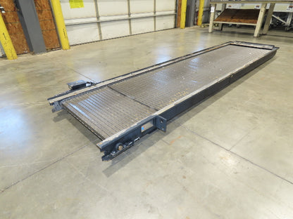 Tsubaki MT10 36"x 12' CNC Steel Scrap Chip Conveyor Low Profile 220V 3PH 3FPM