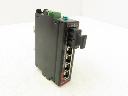 Sixnet SLX-5ES-2SC 5-Port Industrial Ethernet Switch 10-30VDC  Rev 2.01