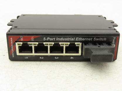 Sixnet SLX-5ES-2SC 5-Port Industrial Ethernet Switch 10-30VDC  Rev 2.01